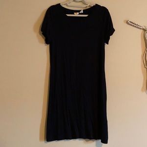 Black T-shirt dress